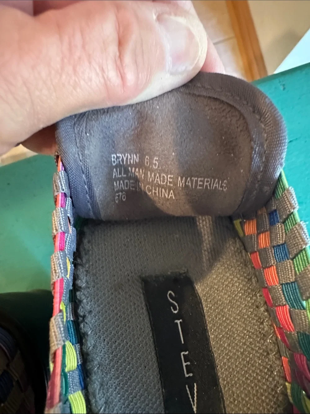 Steve Madden Multicolor Woven Platform Sandal